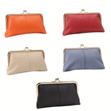 Royal Bagger Kiss Lock Trendy Wallet, Solid Color Card Holder, Perfect Clutch Bag For Daily Use