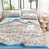 Ultra-Soft Summer Cooling Blanket - Cartoon Print, Breathable & Skin-Friendly, Perfect for Bedroom Decor