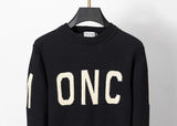 Mens Sweaters Fashion Men's Casual Round Long Sleeve Sweater Men Women Letter Printing Sweaters#008