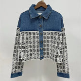 Women's Jackets Sandro Woman's Cropped Denim Coatigan | Size S-L