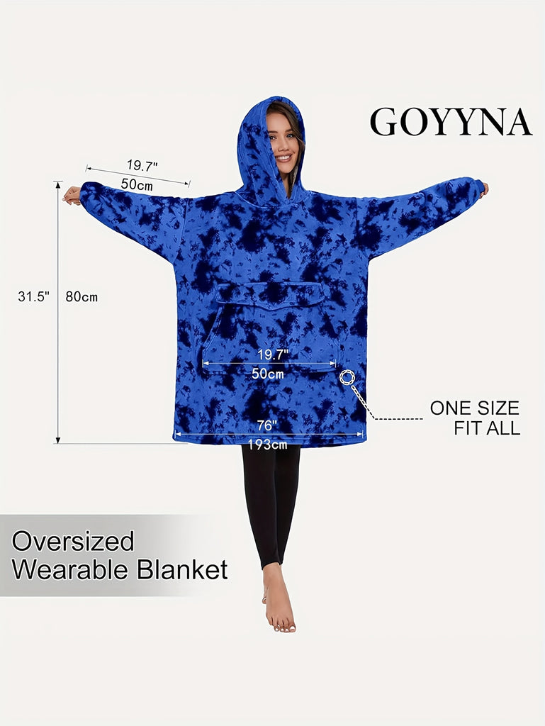 Cozy Wearable Blanket Hoodie - Soft, Warm, and Oversized Sweatshirt with Blanket Sleeves, Perfect for Relaxation, Gift for Women, and Home Lounging
