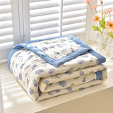 Ultra-Soft Summer Cooling Blanket - Cartoon Print, Breathable & Skin-Friendly, Perfect for Bedroom Decor