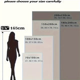 Soft & Cozy Striped Flannel Throw Blanket - Vintage Style, Machine Washable, All-Season Comfort for Couch, Bed, Office, and Travel