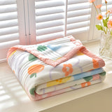Ultra-Soft Summer Cooling Blanket - Cartoon Print, Breathable & Skin-Friendly, Perfect for Bedroom Decor