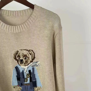 US Ladies Knitted Sweater - American Bear Sweater Winter Fashionable Cotton Pullover