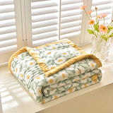 Ultra-Soft Summer Cooling Blanket - Cartoon Print, Breathable & Skin-Friendly, Perfect for Bedroom Decor