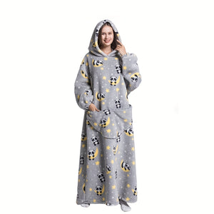 Cozy Wearable Hoodie Blanket - Soft, Oversized, One-Size-Fits-Most, Wearable Blanket for Ultimate Comfort - Perfect for Women, Men, and Adults of All Ages!