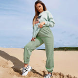 woloong Harajuku Joggers Wide Leg SweatPants Women Trousers High Waist Pants Streetwear Korean Casual Pant Femme Fall New