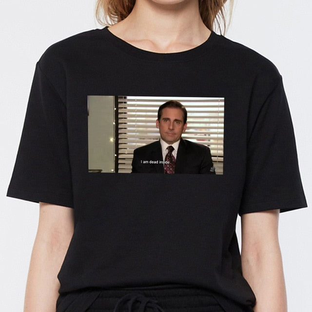 woloong sunfiz YF Nothing Kills You.Like Your Mind Letter Printed New Arrival Black Female Tee T-Shirt Casual Funny Dark Harajuku Tee