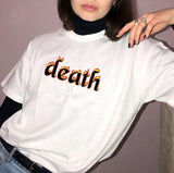 woloong sunfiz YF Nothing Kills You.Like Your Mind Letter Printed New Arrival Black Female Tee T-Shirt Casual Funny Dark Harajuku Tee