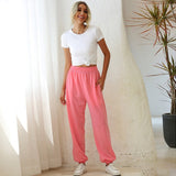 woloong Harajuku Joggers Wide Leg SweatPants Women Trousers High Waist Pants Streetwear Korean Casual Pant Femme Fall New