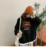 spring and autumn new splicing Pullover fashion Korean thick and thin women's Sweatshirt Navy Gray Black Pink women's Hoodi