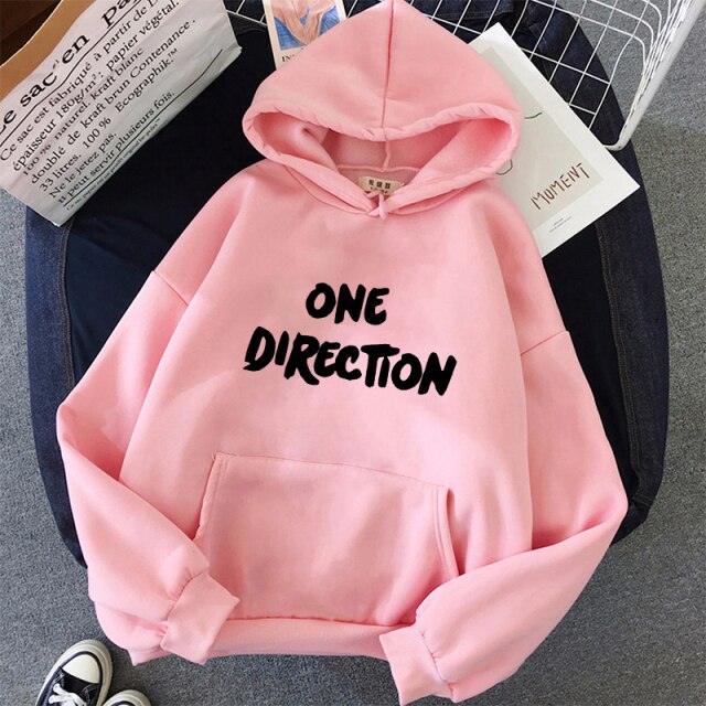 New letter Graphic One Direction Merch Harajuku Aesthetic Women Pullover Hoodie Sweatshirt Streetwear Clothes
