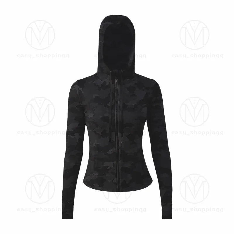 Yoga jackets wear hoodys Define womens designers sports jacket coat double-sided sanding fitness chothing hoodies Long Sleeve clothes two styles design622ess