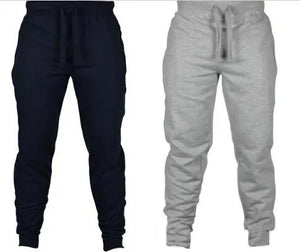 Casual Sports Jogger Pants Chinos Skinny Joggers Solid Color Sweat Pants Breathable Elastic Waist Fashion Men Long Trousers Clothing