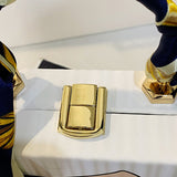 Goosudu Casual Print Patchwork Chains Bags