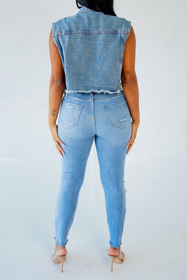 Goosudu Faux Pearl Rocking Single Breasted Coat