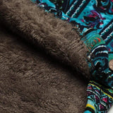 Goosudu Women's West Ethnic Floral Coat Fleece Warm Hoode Jacket Coat