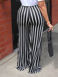 Goosudu Stripe Wide-Leg Pants