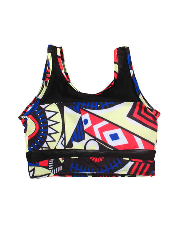 Goosudu Floral Print High Waist Bikini