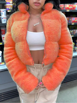 Goosudu Fuzzy Puffer Coat