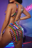 Goosudu Acrylic Mirror Design Unique See-Through Camisole