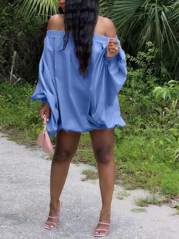 Goosudu Off-Shoulder Parachute Dress