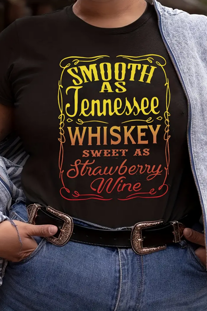 Goosudu Casual Daily Print Patchwork Letter O Neck T-Shirts