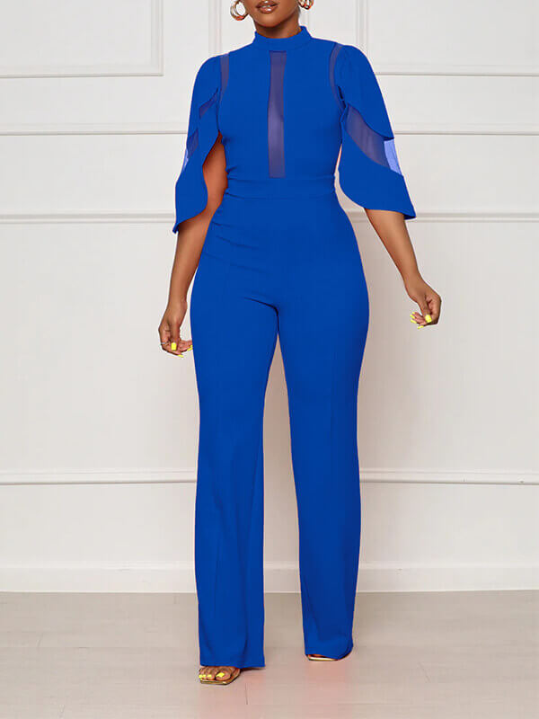 Goosudu Solid Sheer Combo Jumpsuit