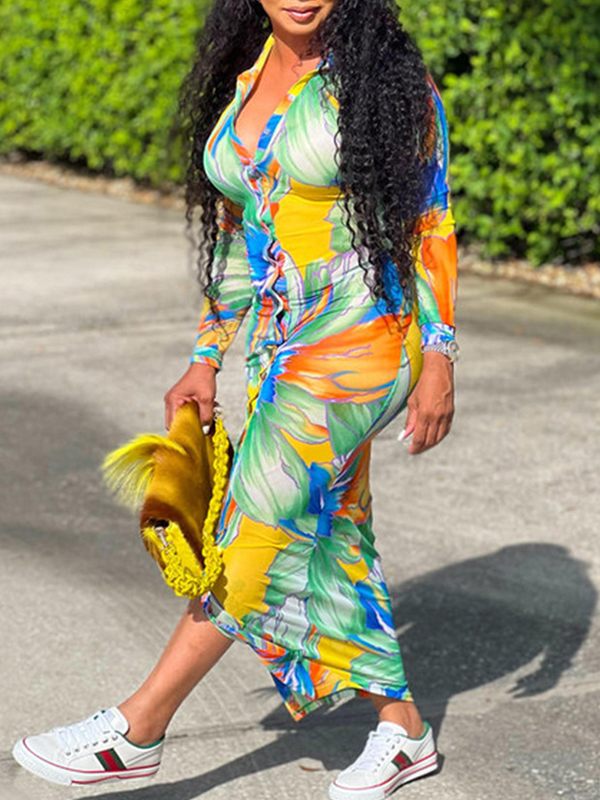 Goosudu Floral Shirt Dress