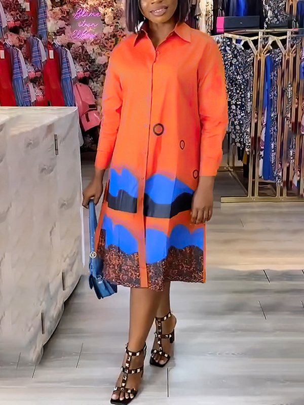 Goosudu Printed Shirt Dress