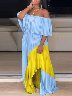 Goosudu Flounce Pleated Dress