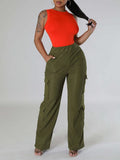 Goosudu Solid Cargo Pants