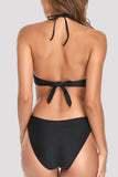 Goosudu Fashion Sexy Solid Tassel Split Joint Backless Swimwears