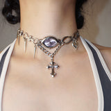 Goosudu Eye Watch Choker Necklace