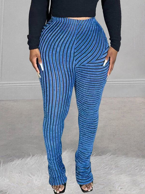 Goosudu Stripe Stacked Pants