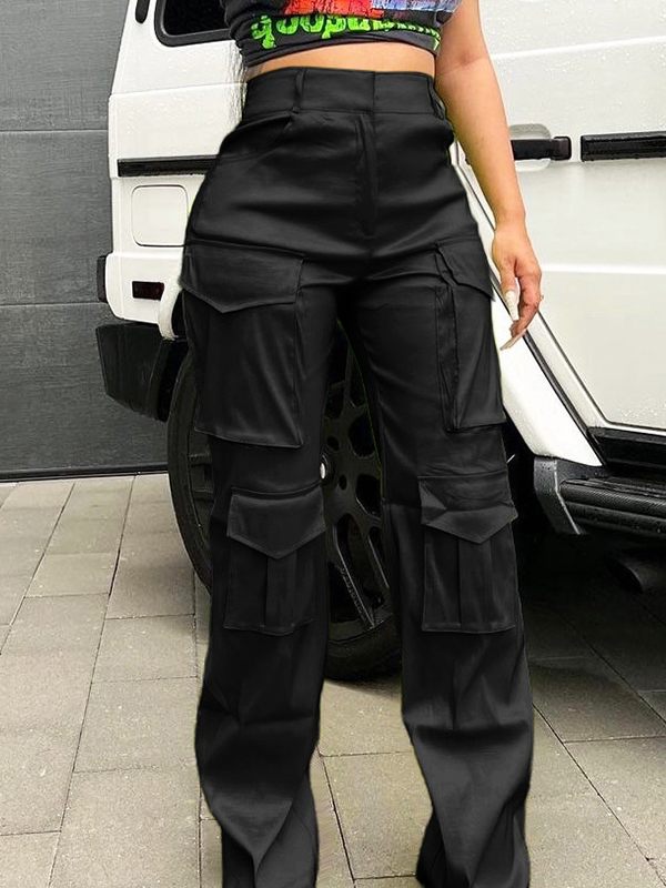 Goosudu Solid Cargo Pants