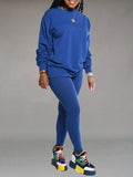 Goosudu Solid Sweatshirt & Jogging Set