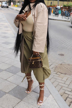 Goosudu Irregular Patchwork Layered Hippy Harem Pants