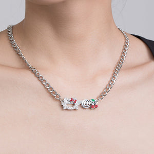 Goosudu Cherry Kitty Chain Necklace