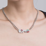 Goosudu Cherry Kitty Chain Necklace