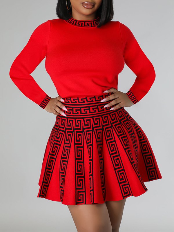 Goosudu Printed Pleated Dress