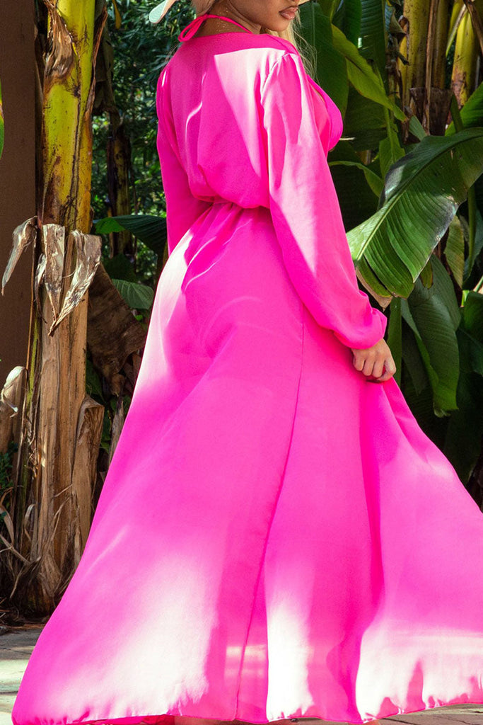 Goosudu Sexy Solid Split Joint Swimwears Cover Up