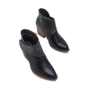 Goosudu Women's Thick Heel Pointed Western Cowboy Boots