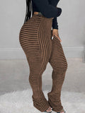 Goosudu Stripe Stacked Pants
