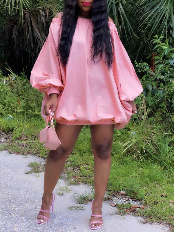 Goosudu Off-Shoulder Parachute Dress