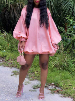 Goosudu Off-Shoulder Parachute Dress