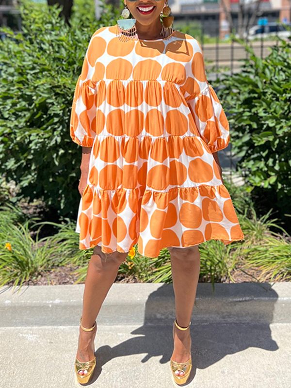 Goosudu Dot Ruffle Dress