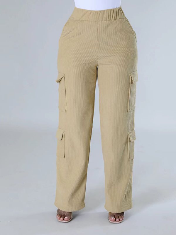 Goosudu Solid Cargo Pants
