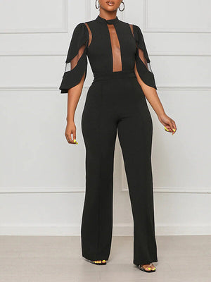 Goosudu Solid Sheer Combo Jumpsuit